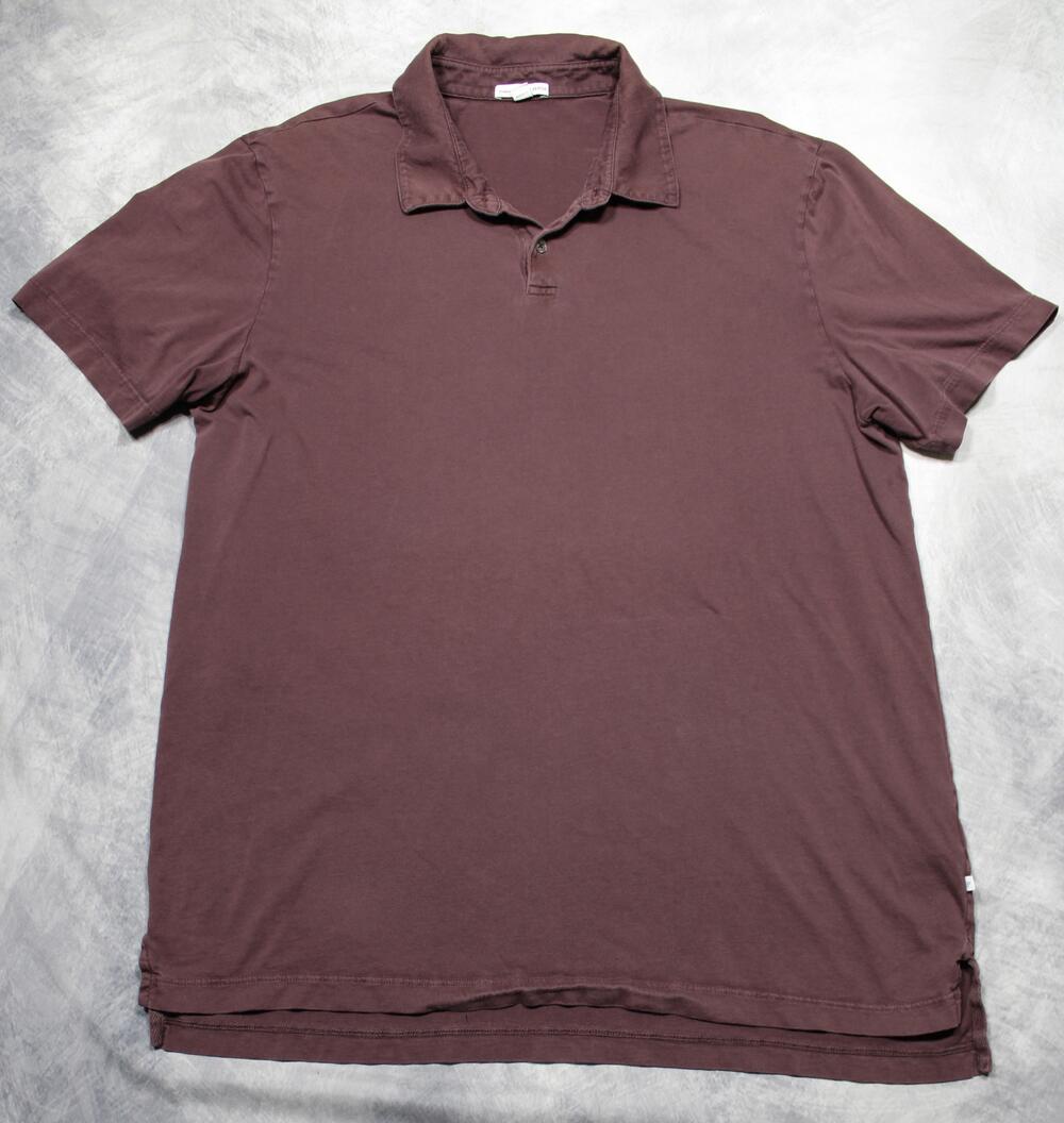 James Perse Polo Shirt Mens Size 4 Short Sleeve Standard Jersey Cotton USA